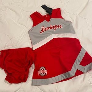 12m Ohio state cheerleading outfit